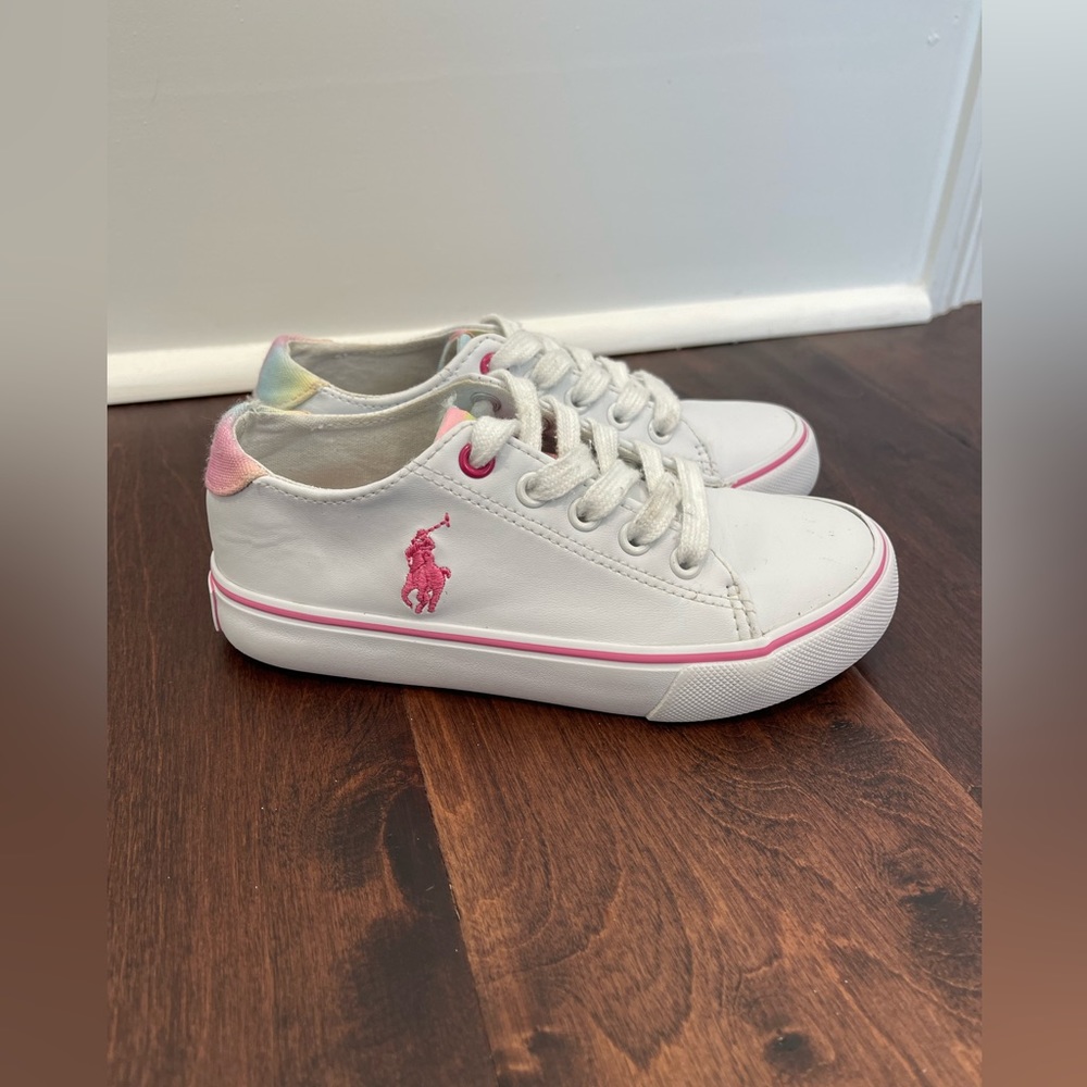 Ralph Lauren Polo Little Girls Casual Shoes Sneakers Fashion White, size 11 SOLD - Picture 4 of 8